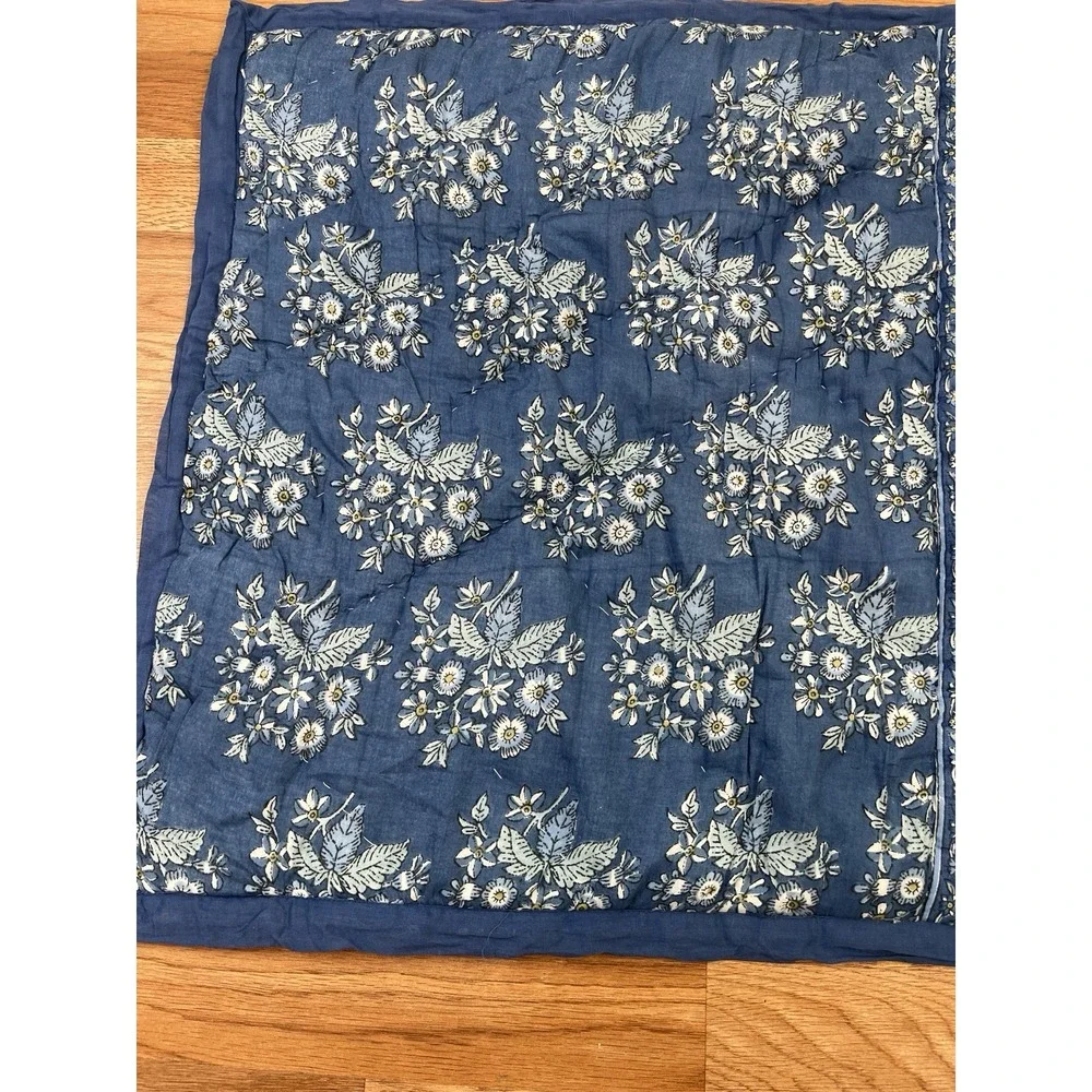 Pottery Barn Hawthorn Standard Cotton Pillow‎ Sham, One Piece Blue 26x20in